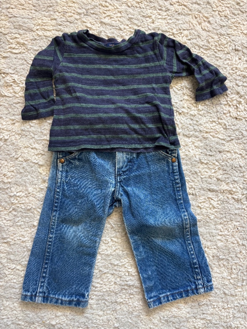 Makie Clothier Striped Cotton Top Shirt Soft 12 / 18 mo